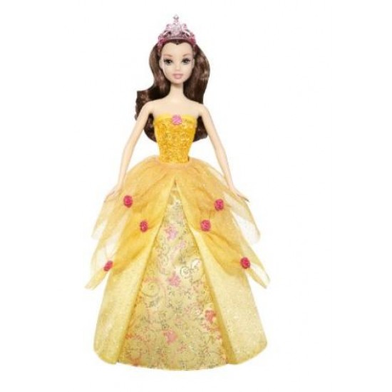 DISNEY PRINCESS 2 IN 1 BALLGOWN SURPRISE BELLE DOLL