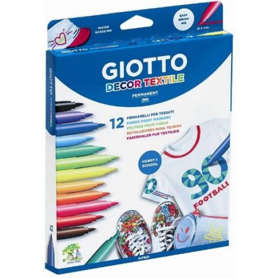 ΜΑΡΚΑΔΟΡΟΙ GIOTTO DECOR ΥΦΑΣΜΑΤΟΣ 12 TEMAXIΩΝ