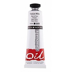 DALER ROWNEY GRADUATE OIL 38ML TITANIUM WHITE 009 DALER ROWNEY GRADUATE OIL 38ML TITANIUM WHITE 009