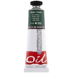 DALER ROWNEY GRADUATE OIL 38ML HOOKER`S GREEN 352 DALER ROWNEY GRADUATE OIL 38ML HOOKER`S GREEN 352