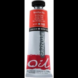 DALER ROWNEY GRADUATE OIL 38ML VERMILION HUE 588 DALER ROWNEY GRADUATE OIL 38ML VERMILION HUE 588