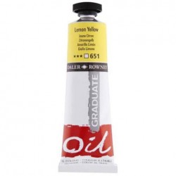 DALER ROWNEY GRADUATE OIL 38ML LEMON YELLOW 651 DALER ROWNEY GRADUATE OIL 38ML LEMON YELLOW 651