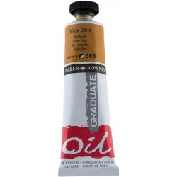 DALER ROWNEY GRADUATE OIL 38ML YELLOW OCHRE 663 DALER ROWNEY GRADUATE OIL 38ML YELLOW OCHRE 663