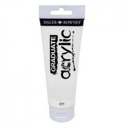 DALER ROWNEY GRADUATE ACRYLIC 120ML TITANIUM WHITE 011 DALER ROWNEY GRADUATE ACRYLIC 120ML TITANIUM WHITE 011