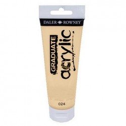 DALER ROWNEY GRADUATE ACRYLIC 120ML BUFF TITANIUM 024 DALER ROWNEY GRADUATE ACRYLIC 120ML BUFF TITANIUM 024