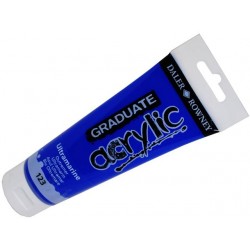 DALER ROWNEY GRADUATE ACRYLIC 120ML ULTRAMARINE 123 DALER ROWNEY GRADUATE ACRYLIC 120ML ULTRAMARINE 123