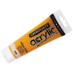 DALER ROWNEY GRADUATE ACRYLIC 120ML YELLOW OCHRE 690 DALER ROWNEY GRADUATE ACRYLIC 120ML YELLOW OCHRE 690