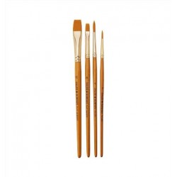 ΠΙΝΕΛΑ DALER ROWNEY SIMPLY ΣΕΤ GOLD TAKLON SHORT 4 ΤΕΜΑΧΙΑ