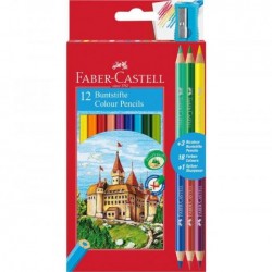 ΞΥΛΟΜΠΟΓΙΕΣ DOUBLE COLOUR PENCILS FABER CASTELL 12τμχ ΞΥΛΟΜΠΟΓΙΕΣ DOUBLE COLOUR PENCILS FABER CASTELL 12τμχ