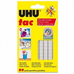 ΑΥΤΟΚΟΛΛΗΤΑ ΣΕ ΜΟΡΦΗ ΠΛΑΣΤΕΛΙΝΗΣ UHU PATAFIX 80TEM