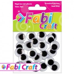 ΜΑΤΑΚΙΑ ΑΥΤΟΚΟΛΛΗΤΑ FABI 18MM 20ΤΕΜ