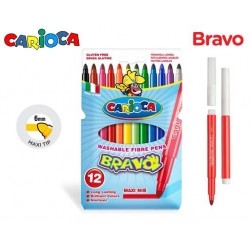 ΜΑΡΚΑΔΟΡΟΙ CARIOCA 12ΤΜΧ BRAVO MAXI 42755