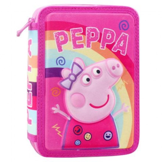 ΚΑΣΕΤΙΝΑ ΔΙΠΛΗ ΓΕΜΑΤΗ 15X5X21 3D PEPPA PIG BTS DIAKAKIS