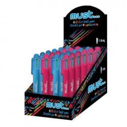 ΣΤΥΛΟ 6 ΧΡΩΜΑΤΑ 0.7ΜΜ MUST