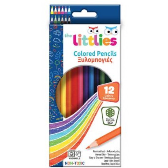 ΞΥΛΟΜΠΟΓΙΕΣ WOODFREE THE LITTLIES 12 ΧΡΩΜΑΤΑ