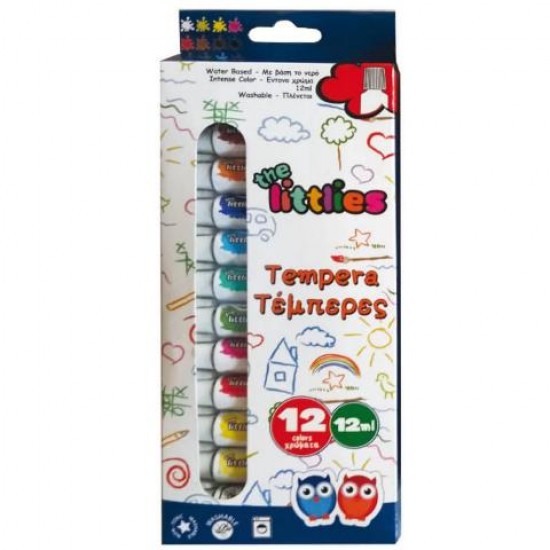 ΤΕΜΠΕΡΕΣ THE LITTLIES 12ml 12 ΧΡΩΜΑΤΑ 646031 ΤΕΜΠΕΡΕΣ THE LITTLIES 12ml 12 ΧΡΩΜΑΤΑ 646031