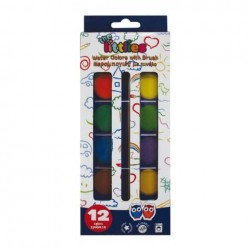 ΝΕΡΟΜΠΟΓΙΕΣ THE LITTLIES 12 ΧΡΩΜΑΤΩΝ ΜΕ ΠΙΝΕΛΟ ΟΒΑΛ 646087