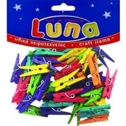 ΜΑΝΤΑΛΑΚΙΑ ΞΥΛΙΝΑ ΧΡΩΜΑΤΙΣΤΑ 45TEM 25MM LUNA