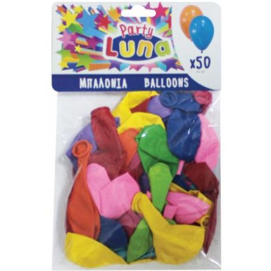 ΜΠΑΛΟΝΙΑ 50ΤΜΧ 24ΕΚ ΣΕ ΣΑΚΟΥΛΑΚΙ ΔΙΑΦΟΡΑ ΧΡΩΜΑΤΑ ΜΠΑΛΟΝΙΑ 50ΤΜΧ 24ΕΚ ΣΕ ΣΑΚΟΥΛΑΚΙ ΔΙΑΦΟΡΑ ΧΡΩΜΑΤΑ