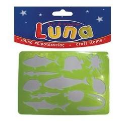 ΣΤΕΝΣΙΛ ΠΛΑΣΤΙΚΟ 26 5Χ18 5ΕΚ  ΔΙΑΦ.ΣΧΕΔΙΑ LUNA