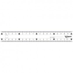 MAPED CRISTAL ECO ΕΠΙΠΕΔΟΣ ΚΑΙ ΔΙΑΦΑΝΟΣ ΧΑΡΑΚΑΣ 20 CM 146112