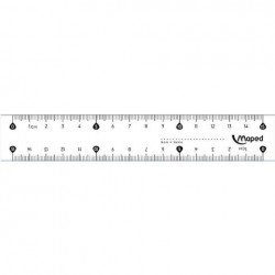 ΕΠΙΠΕΔΟΣ ΚΑΙ ΔΙΑΦΑΝΟΣ ΧΑΡΑΚΑΣ MAPED CRISTAL ECO 15CM 146507