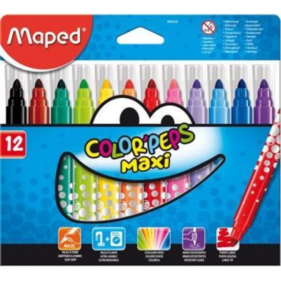 MAPED COLOR PEPS MY FIRST JUMBO ΜΑΡΚΑΔΟΡΟΙ MAXI 12 ΤΜΧ 846020