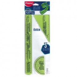 ΣΕΤ ΟΡΓΑΝΩΝ ΓΕΩΜΕΤΡΙΑΣ MAPED TWIST'N FLEX ΕΥΚΑΜΠΤΑ 3 ΤΕΜΑΧΙΑ ΜΕ ΧΑΡΑΚΑ 30CM