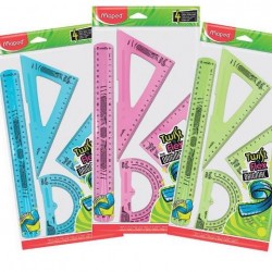 ΣΕΤ ΟΡΓΑΝΩΝ ΓΕΩΜΕΤΡΙΑΣ TWIST'N FLEX 30CM 4 ΤΕΜΑΧΙΑ ΣΕ 3 ΧΡΩΜΑΤΑ