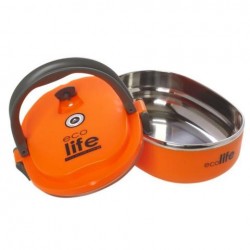 ΦΑΓΗΤΟΔΟΧΕΙΟ ECOLIFE INOX ΠΟΡΤΟΚΑΛΙ 33-FC-9081