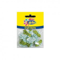 LUNA  MINI  CRAFT ITEMS ΥΦΑΣΜΑΤΙΝΑ ΛΟΥΛΟΥΔΙΑ 23MM 10 ΤΕΜ. 0620999
