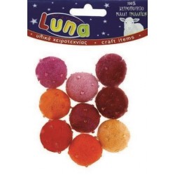 LUNA ΤΣΟΧΑ ΙΜΑΛΛΑΙΩΝ ΣΦΑΙΡΕΣ ΜΕ ΧΑΝΤΡΕΣ