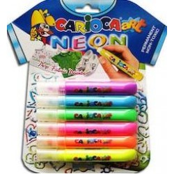 CARIOCA NEON ΜΑΡΚΑΔΟΡΟΙ ΖΩΓΡΑΦΙΚΗΣ ΓΙΑ ΥΦΑΣΜΑ 6 ΧΡΩΜΑΤΑ