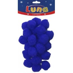 ΠΟΜ ΠΟΜ ΜΠΛΕ 25MM 25ΤΜΧ