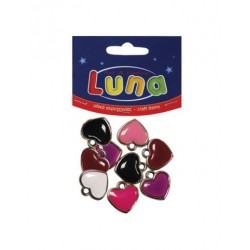 ΜΕΤΑΛΛΙΚΕΣ ΚΑΡΔΙΕΣ ΔΙΑΦ.ΧΡΩΜ 6MM 8G LUNA ΜΕΤΑΛΛΙΚΕΣ ΚΑΡΔΙΕΣ ΔΙΑΦ.ΧΡΩΜ 6MM 8G LUNA