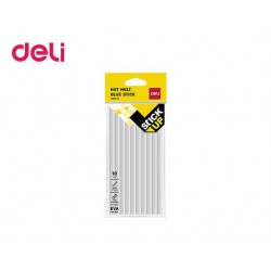 DELI ΣΙΛΙΚΟΝΗ GLUE STICKS Φ7X150MM 10Τ ΔΙΑΦΑΝΗ