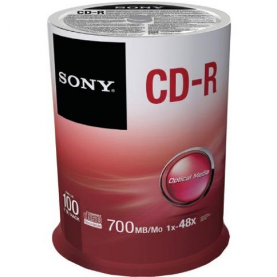 SONY CD-R 700MB 80MIN 48X SPINDLE (100 PACK)