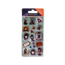 SANTORO LONDON GORJUSS STICKER PACK ΑΥΤΟΚΟΛΛΗΤΑ ΠΑΙΔΙΚΑ - YOU BROUGHT ME LOVE ( ΜΠΛΕ ) 680GJ03
