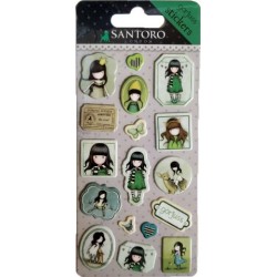 SANTORO LONDON GORJUSS STICKER PACK ΑΥΤΟΚΟΛΛΗΤΑ ΠΑΙΔΙΚΑ - YOU BROUGHT ME LOVE ( ΠΡΑΣΙΝΟ ) 680GJ04
