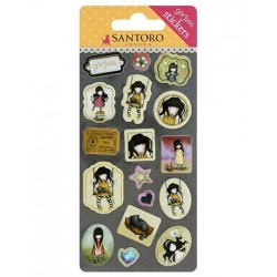 SANTORO LONDON GORJUSS STICKER PACK ΑΥΤΟΚΟΛΛΗΤΑ ΠΑΙΔΙΚΑ - YOU BROUGHT ME LOVE ( ΚΙΤΡΙΝΟ ) 680GJ01