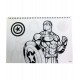 GIM AVENGERS PAINTING BLOCK A4+STICKERS-40 SHEETS