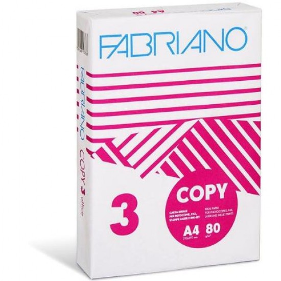 Photocopying Paper Fabriano Copy 3 Office 80gr/m² A4 500 leaves