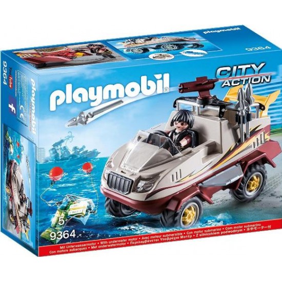 PLAYMOBIL 9364 ΑΜΦΙΒΙΟ ΟΧΗΜΑ ΟΜΑΔΑΣ ΕΙΔΙΚΩΝ ΑΠΟΣΤΟΛΩΝ