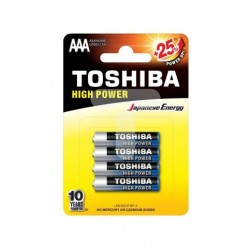 TOSHIBA HIGH POWER ΑΛΚΑΛΙΚΕΣ ΜΠΑΤΑΡΙΕΣ ΑAΑ LR03GCP BP-4 1.5V (4ΤΕΜ)