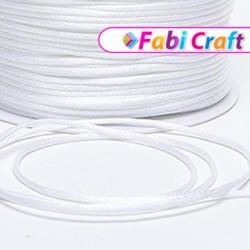 FABI ΚΟΡΔΟΝΙ ΣΑΤΕΝ 2mm X 50Yards ΛΕΥΚΟ NO130232
