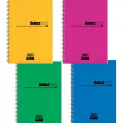ΤΕΤΡΑΔΙΟ ΣΠΙΡΑΛ SELECT 21X29 240 ΣΕΛΙΔΕΣ 4 ΘΕΜΑΤΑ (4 ΧΡΩΜΑΤΑ)