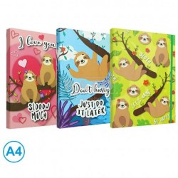 ΚΟΥΤΙ ΜΕ ΛΑΣΤΙΧΟ A4 - SLOTHS COLLECTION
