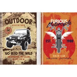 ΚΟΥΤΙ ΜΕ ΛΑΣΤΙΧΟ A4 3ΕΚ. ΡΑΧΗ - MOTTO COLLECTION