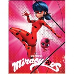 GIM MIRACULOUS LADYBUG ΦΑΚΕΛΟΣ ΜΕ ΛΑΣΤΙΧΟ A4