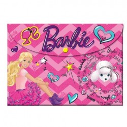 GIM ΦΑΚΕΛΟΣ ΚΟΥΜΠΙ A4 PP BARBIE